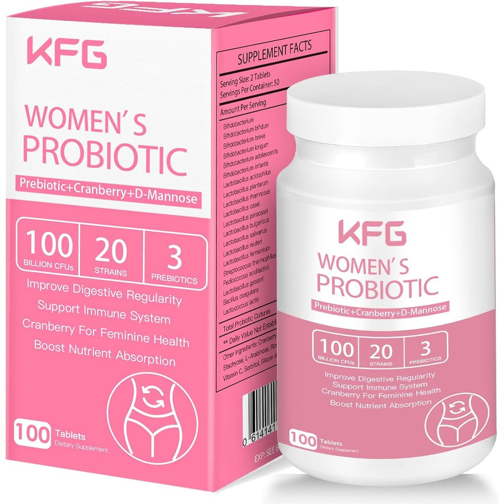 Nature Target KFG Womens Probiotic front view bottle for daily health maintenance