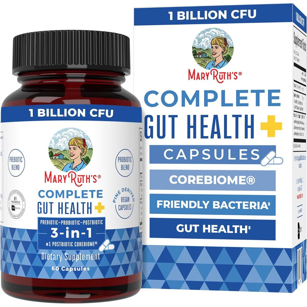 MaryRuth's Complete Gut Health 60 Capsules front view premium USA imported supplement