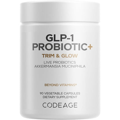 Codeage GLP-1 Probiotic supplement front view bottle for metabolic gut health