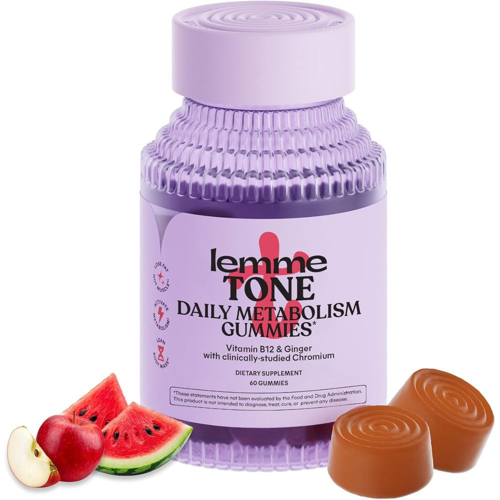 Lemme Tone Metabolism Gummies front view bottle for weight management
