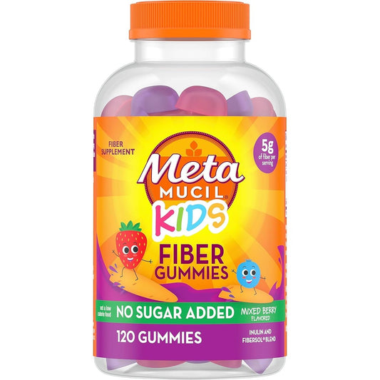 Metamucil Kids Fiber Gummies front bottle view for children digestive health