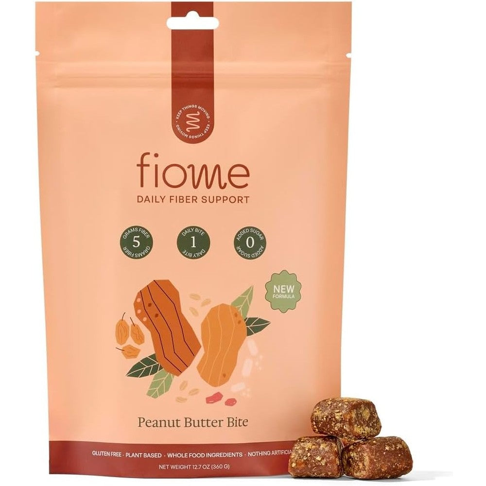 Fiome Fiber Bites daily prebiotic supplement front view packaging