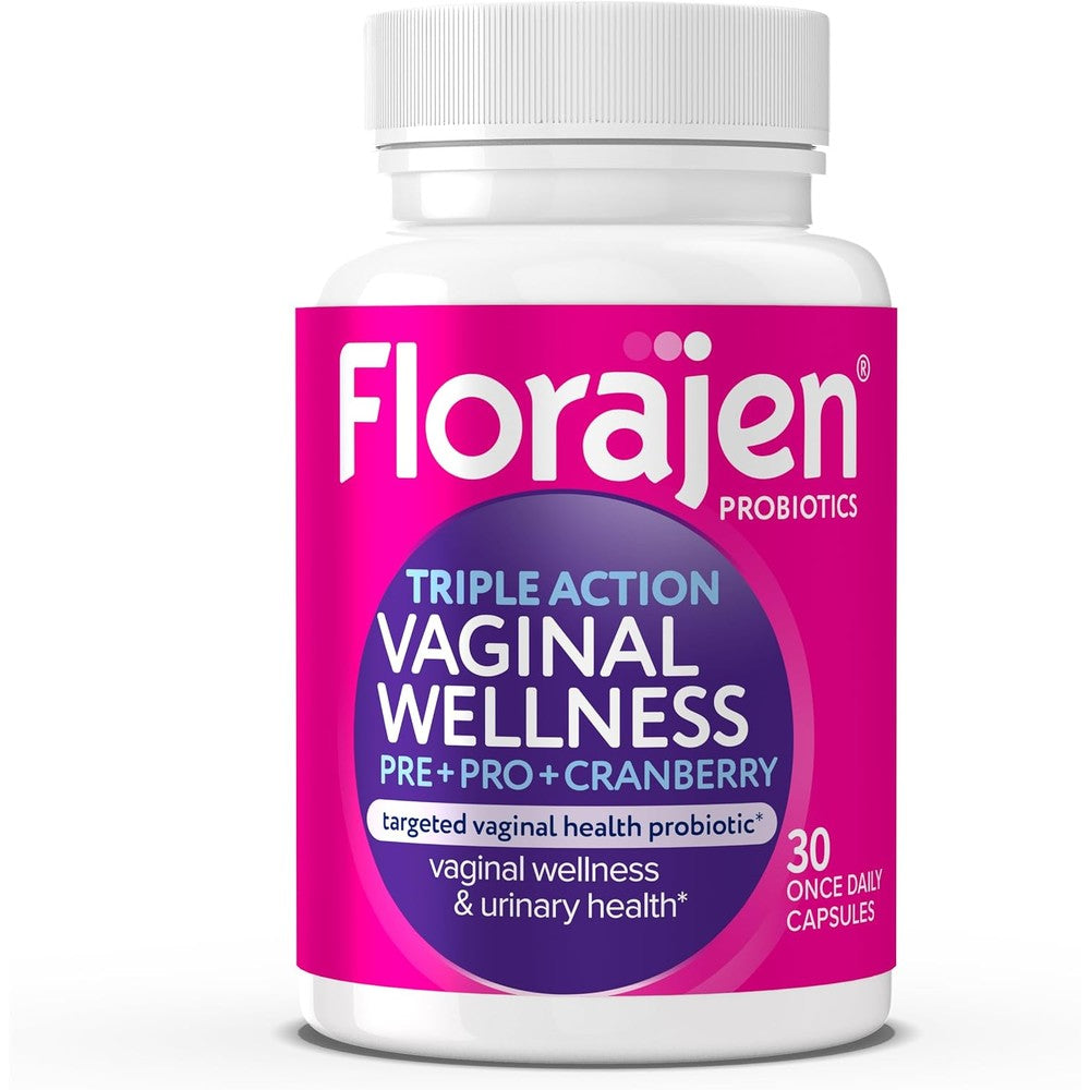 Florajen women's probiotic front bottle view packaging