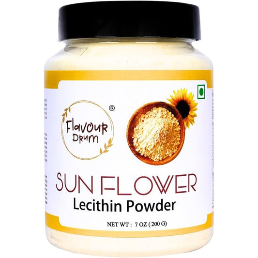 Flavour Drum Sunflower Lecithin Powder 200 grams front view jar