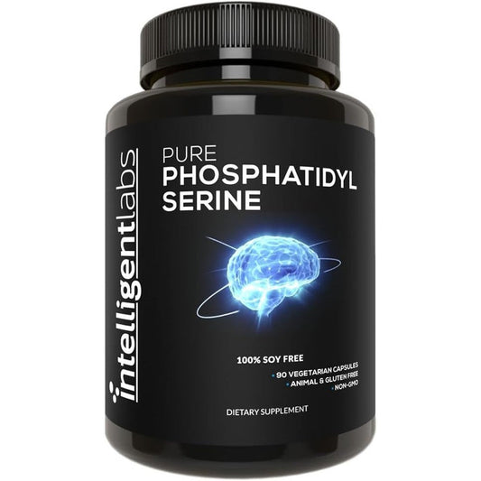 Intelligent Labs Phosphatidylserine 100mg front bottle view of brain health supplement
