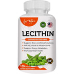 Aamatec Life Soy Lecithin 1200mg capsules front view bottle