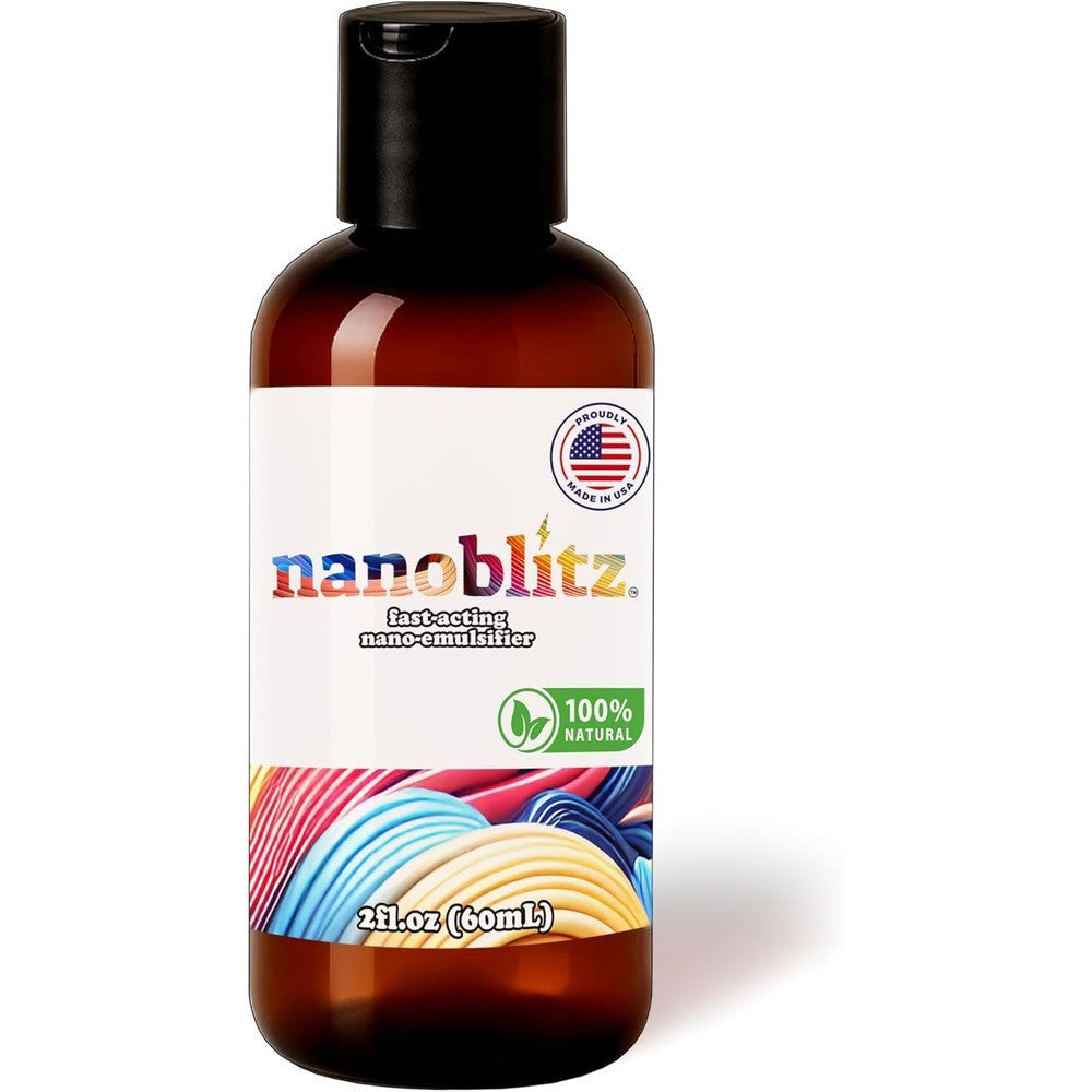 Nanoblitz Organic Sunflower Lecithin Liquid four ounce bottle front view premium food grade emulsifier.