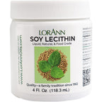 LorAnn Oils Liquid Soy Lecithin 4 Ounce Jar front view packaging