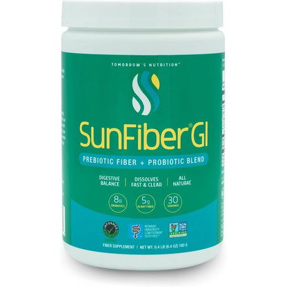 Tomorrows Nutrition Sunfiber GI Prebiotic Fiber and Probiotics pouch front view