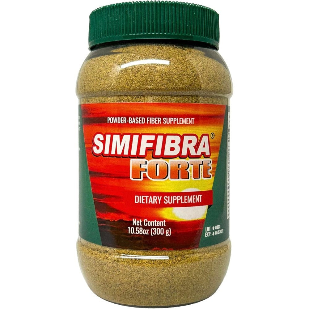Simifibra Forte MX Dietary Fiber Supplement Powder 300 grams front container view for daily digestive wellness.