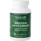 BrainMD Serotonin Mood Support front view bottle 120 vegan capsules