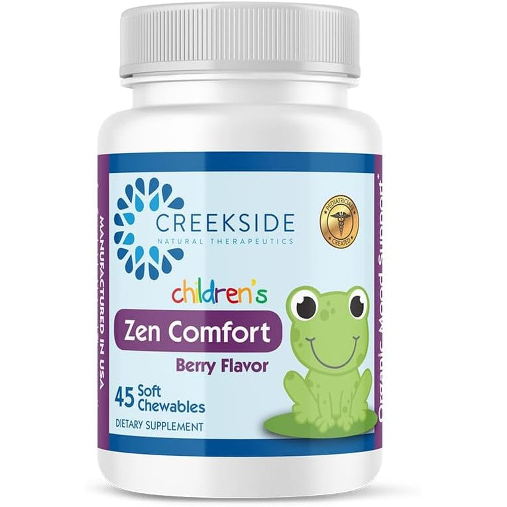 Creekside Natural Therapeutics Zen Comfort for Kids front bottle view relaxation support
