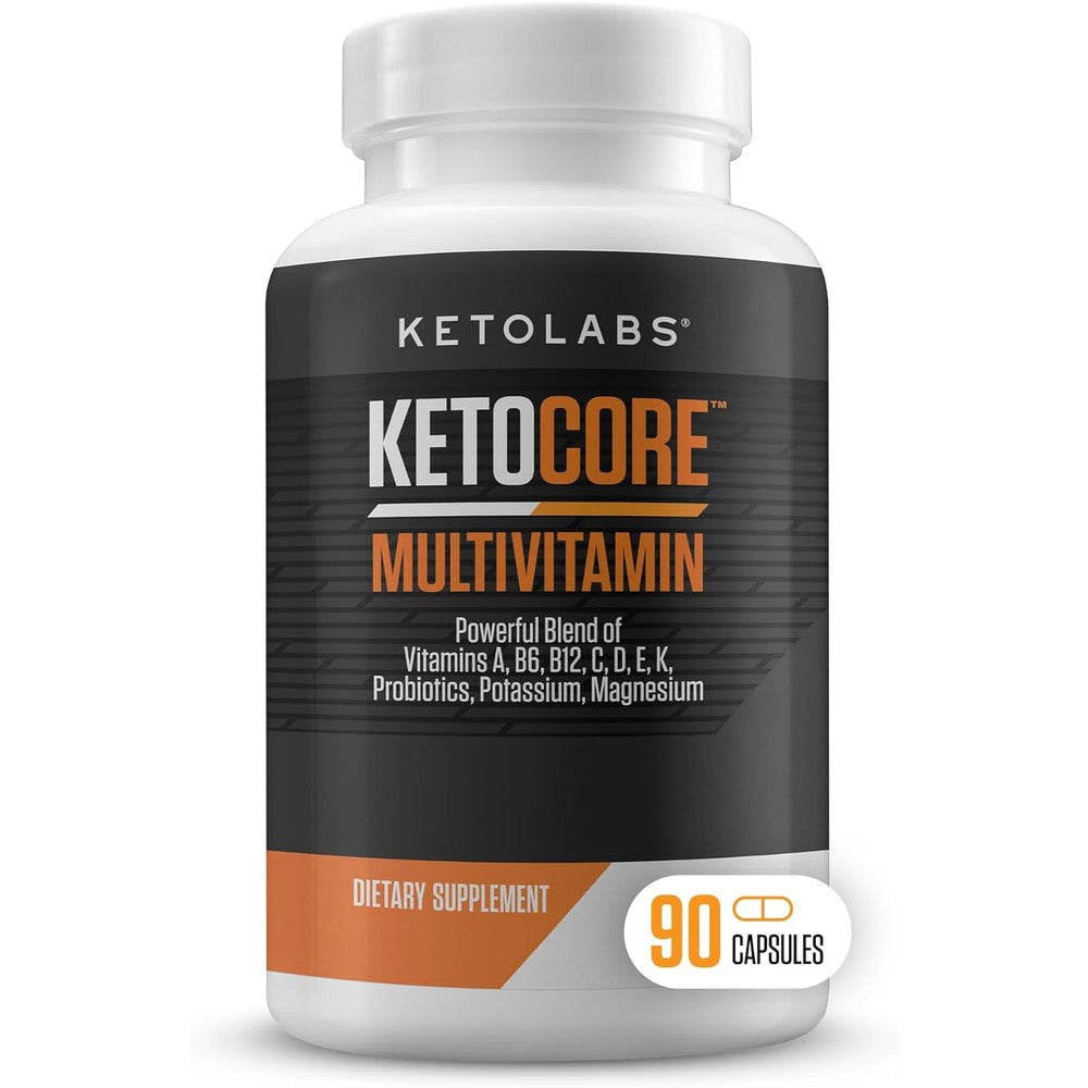 Ketolabs Ketocore Keto Multivitamin bottle front view premium daily supplement