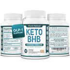 Purely Optimal keto BHB capsules front view bottle packaging