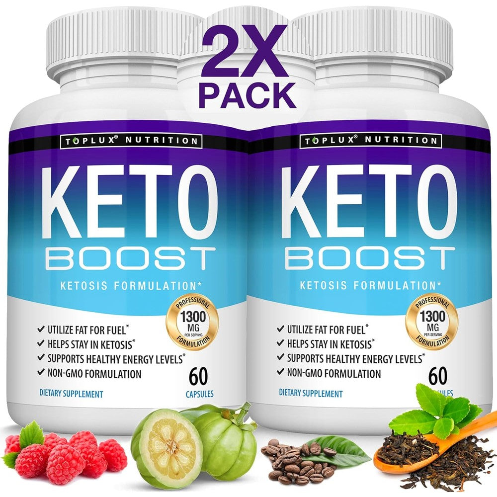 Toplux Keto Boost diet pills 120 capsules front view packaging