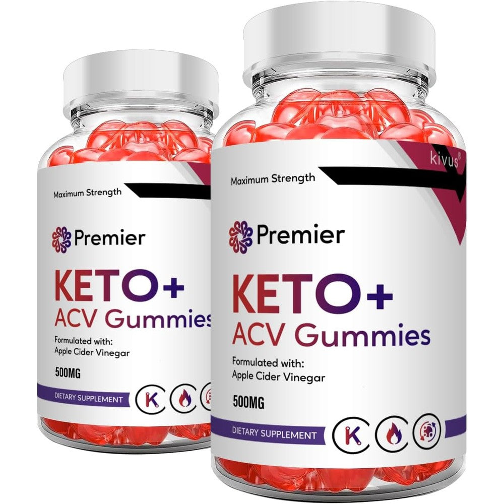 Kivus Premier Keto Apple Cider Vinegar Gummies front view bottle for weight management