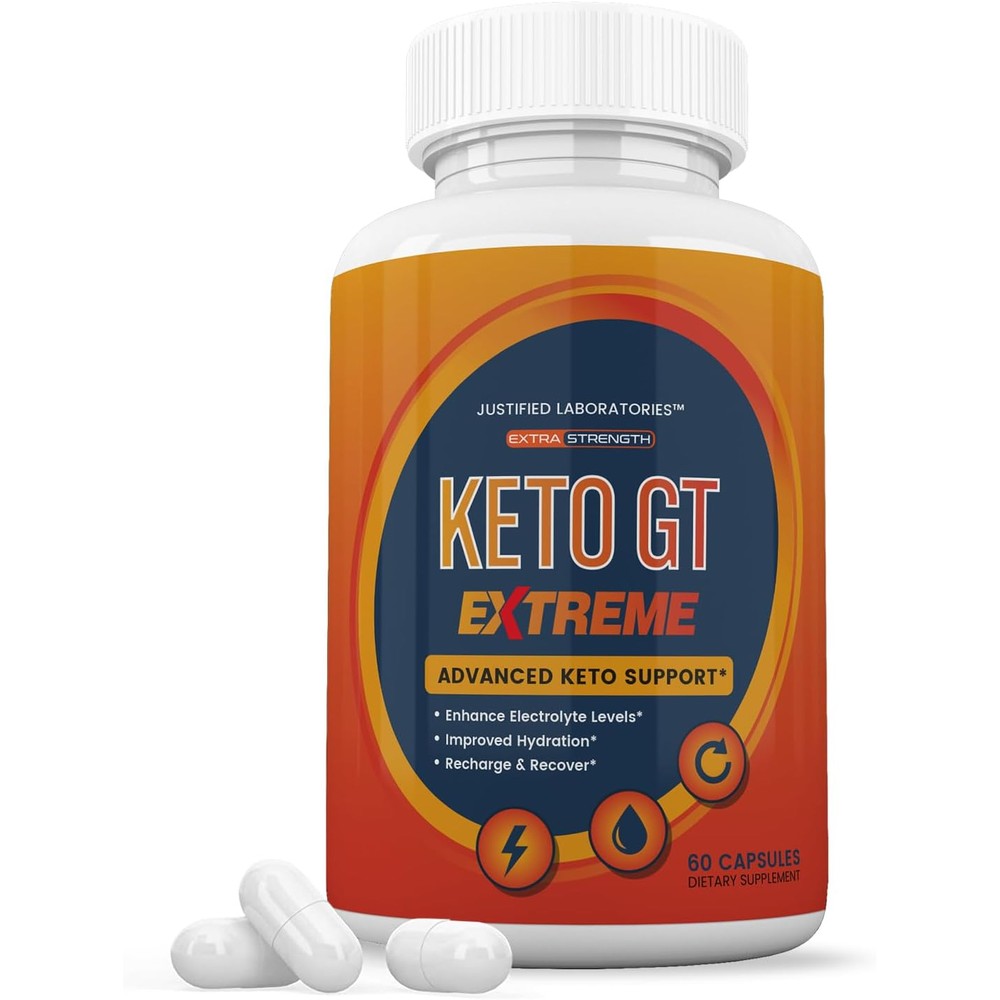Justified Laboratories Keto GT Extreme advanced keto support bottle front view