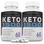 Justified Laboratories Advanced Keto 1500 front view supplement bottles