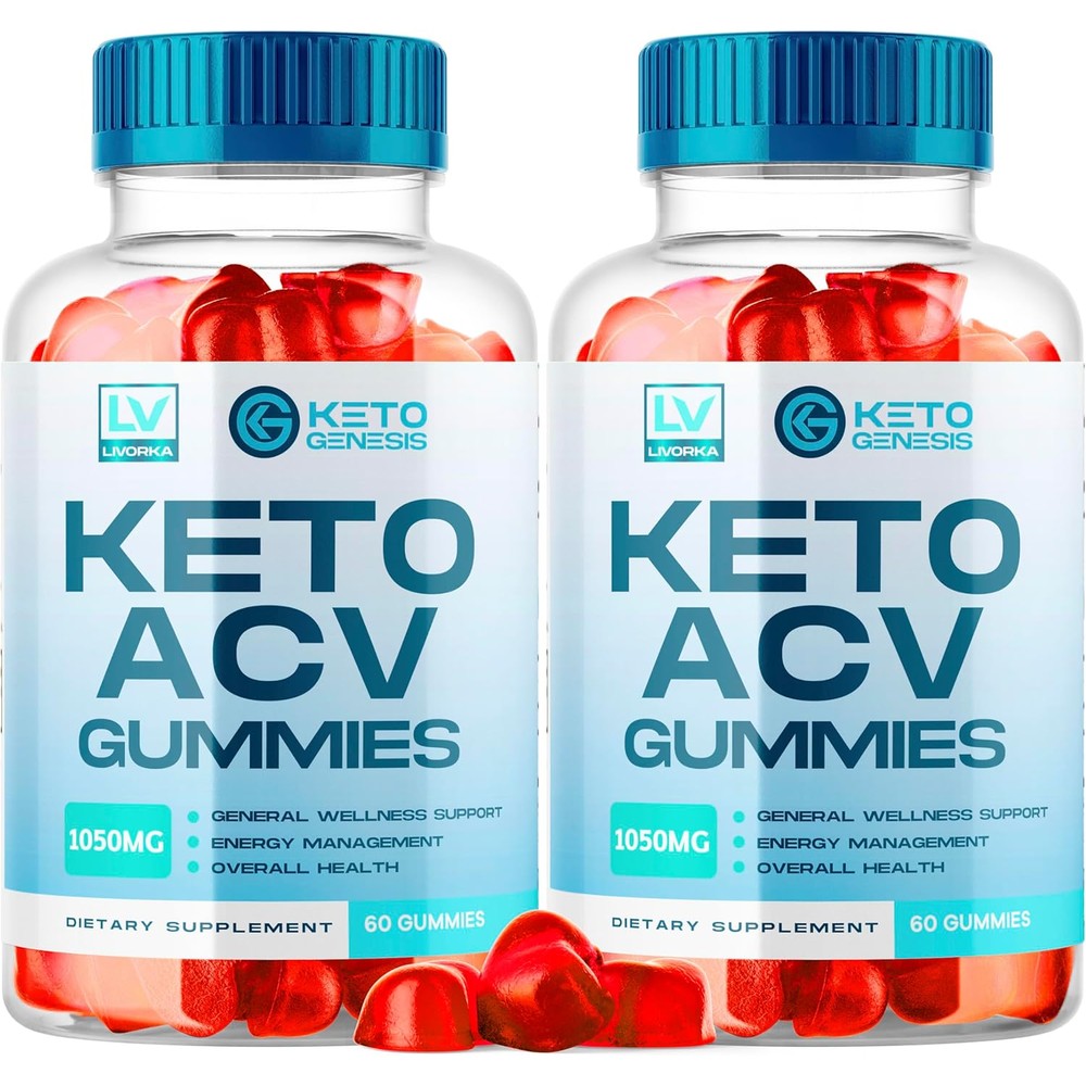 Livorka Keto Genesis Apple Cider Vinegar Gummies front view bottle