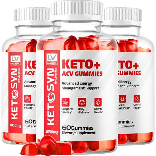 Kanwal LIVORKA Ketosyn ACV Gummies front view bottle for keto support lifestyle