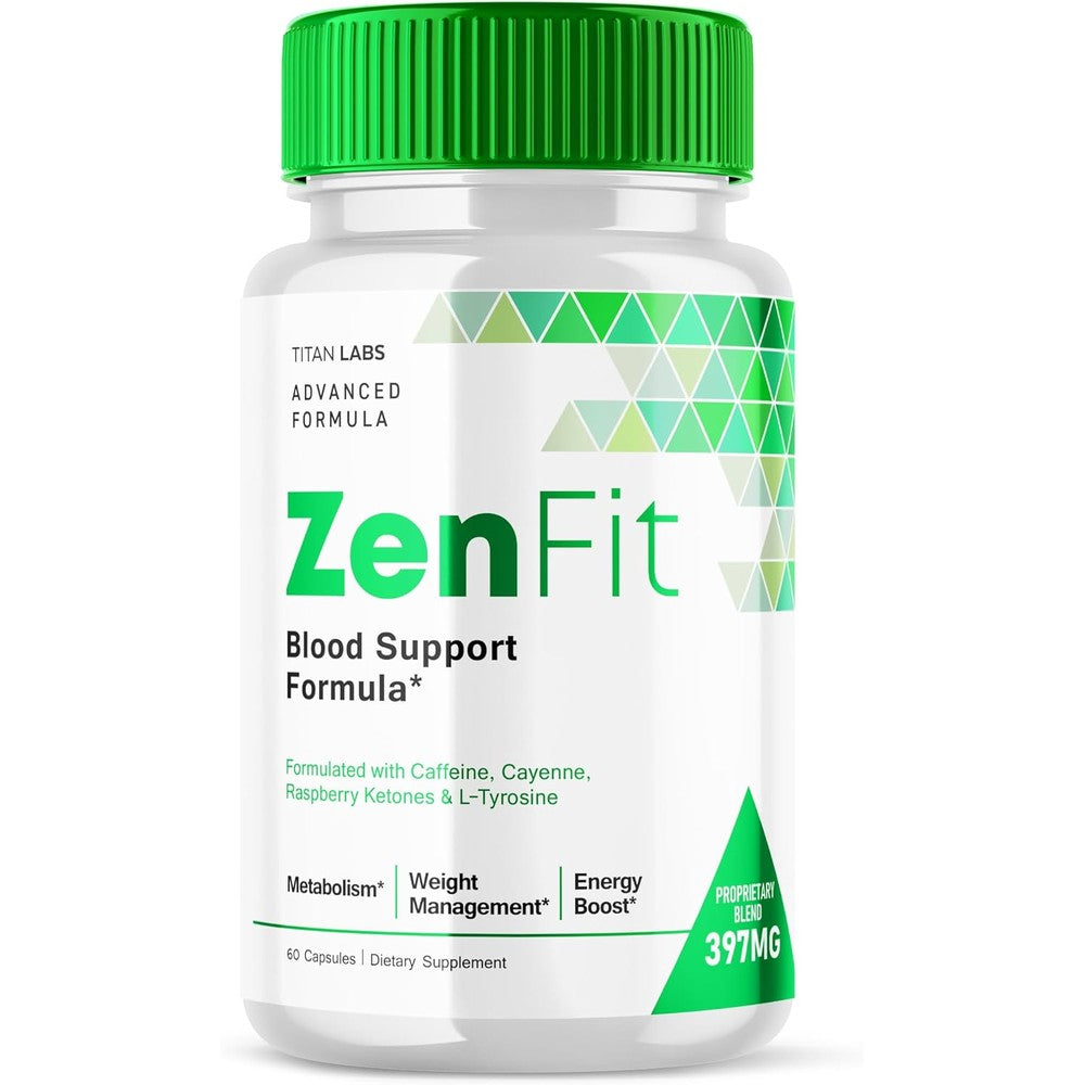 Titan Labs Zenfit Advanced Keto Blood Support front bottle view