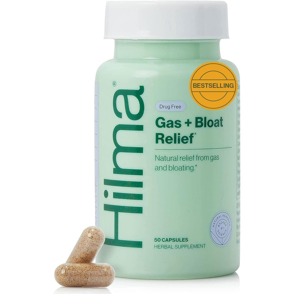 Hilma Natural Gas and Bloating Relief for Women front view bottle