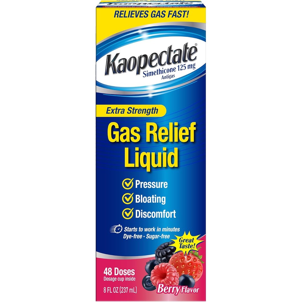 Kaopectate Extra Strength Gas Relief Liquid front view packaging