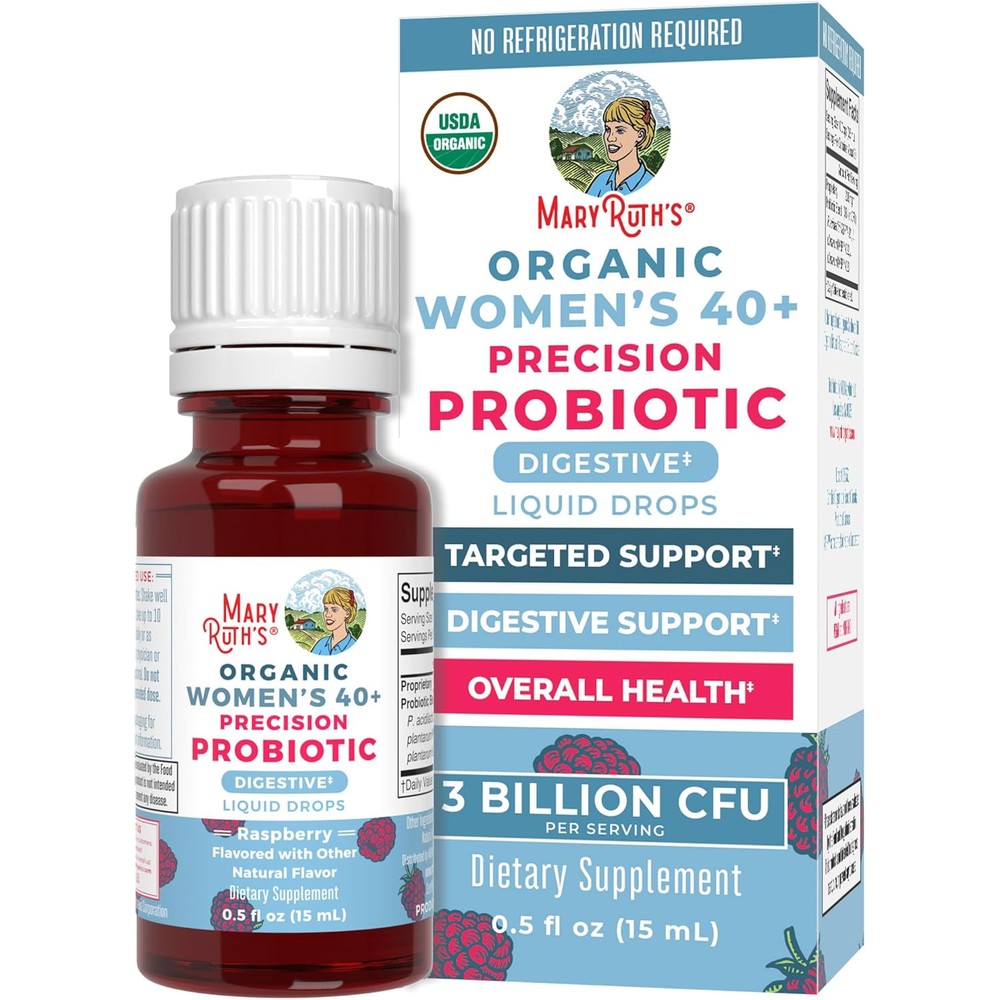 MaryRuth Organics Women 40 Probiotic Liquid Drops front view for authentic USA health supplements in India