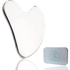 Ditind Gua Sha front view stainless steel facial tool