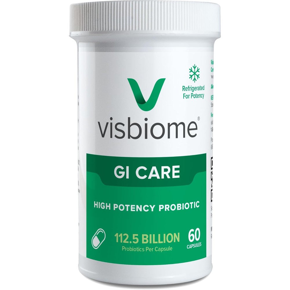 Visbiome GI Care High Potency Probiotic 60 capsules front view packaging