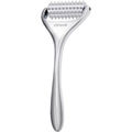 Ctriovk acupuncture massage roller front view in stainless steel finish