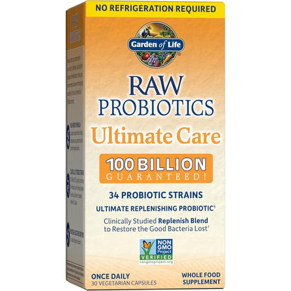 Garden of Life Raw Probiotics Ultimate Care front view authentic gut health supplement India