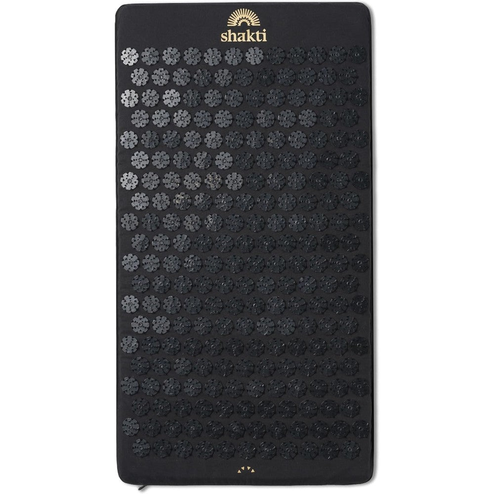 ShaktiMat Premium Acupressure Mat Level 2 Shakti Black front view showing spike discs.