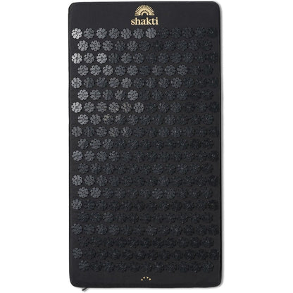 ShaktiMat Premium Acupressure Mat Level 2 Shakti Black front view showing spike discs.