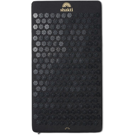ShaktiMat Premium Acupressure Mat Level 2 Shakti Black front view showing spike discs.