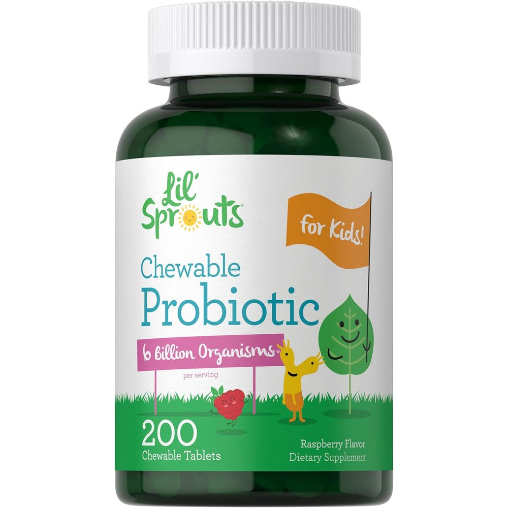 Carlyle Probiotics for Kids 200 chewable tablets front bottle view