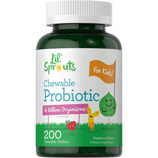 Carlyle Probiotics for Kids 200 chewable tablets front bottle view