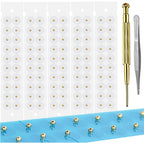 CVgfjGF 24K Gold Plated Acupressure Ear Seeds Kit front view