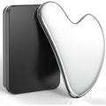 Tophld stainless steel gua sha facial tool front view with storage case