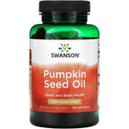 Swanson Premium Pumpkin Seed Oil 1000 mg 100 Softgels front view bottle
