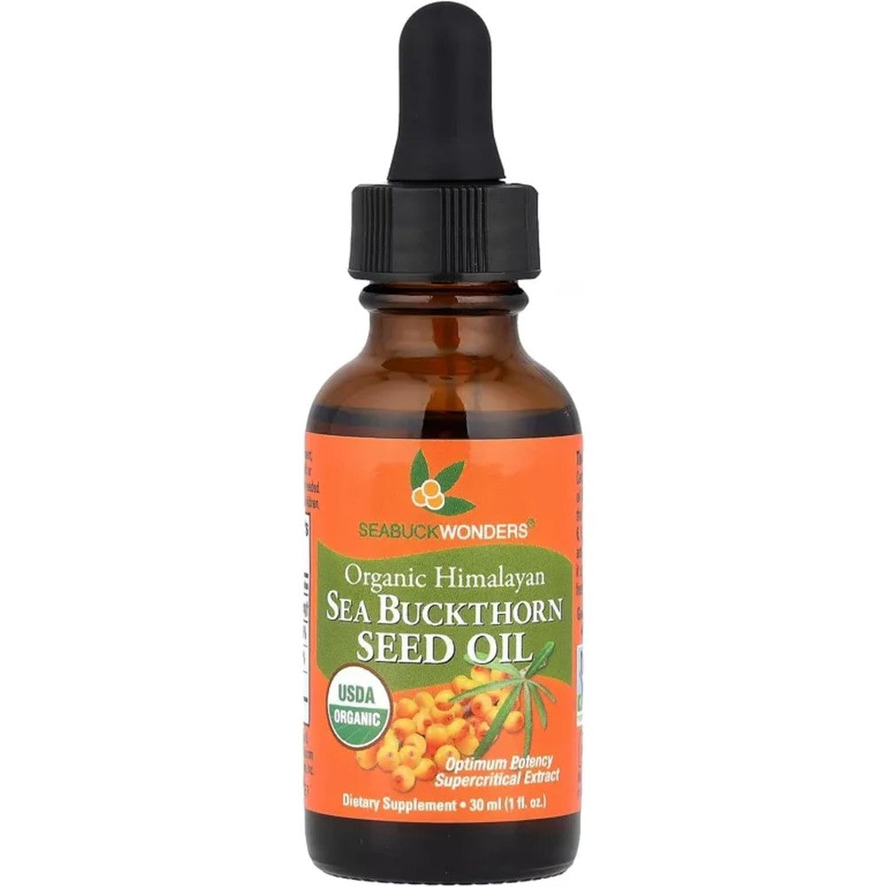 Seabuckwonders Organic Sea Buckthorn Seed Oil front view