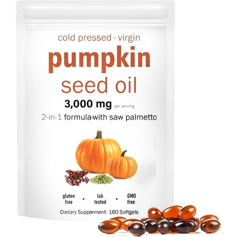 Onznoz Merutin pumpkin seed oil softgels front view bottle
