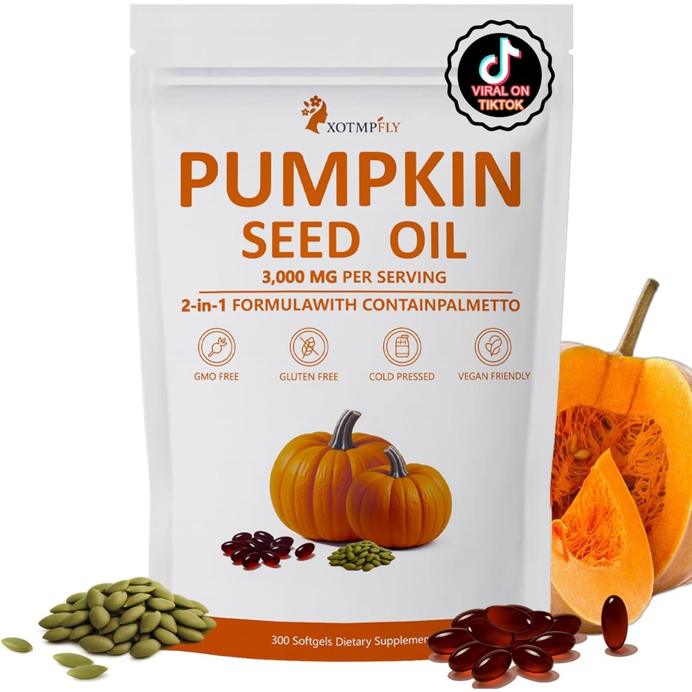 Rock My Cart Esthfgpsv pumpkin seed oil softgels front view bottle