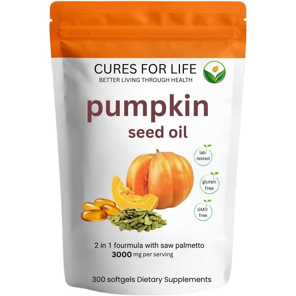 Rock My Cart Cures For Life Pumpkin Seed Oil front view pouch packaging