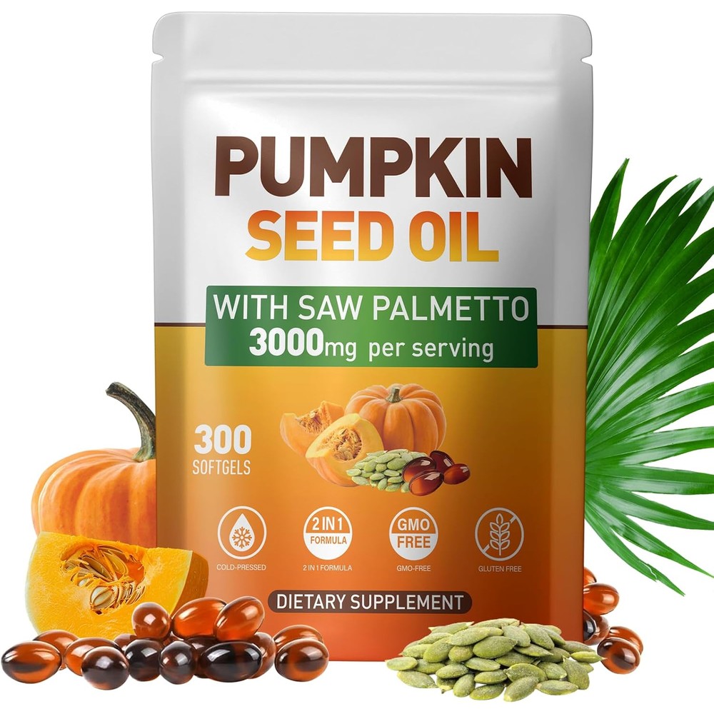 Wachray Pumpkin Seed Oil Softgels front packaging view