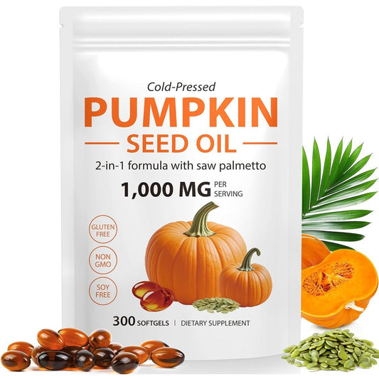 Daiasns Mcukv Pumpkin Seed Oil and Saw Palmetto supplement pouch front view