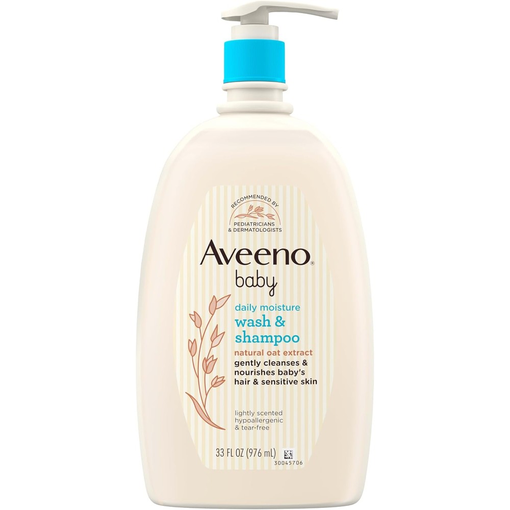 Aveeno Baby Daily Moisture Body Wash and Shampoo oat extract 33 fl oz sensitive skin