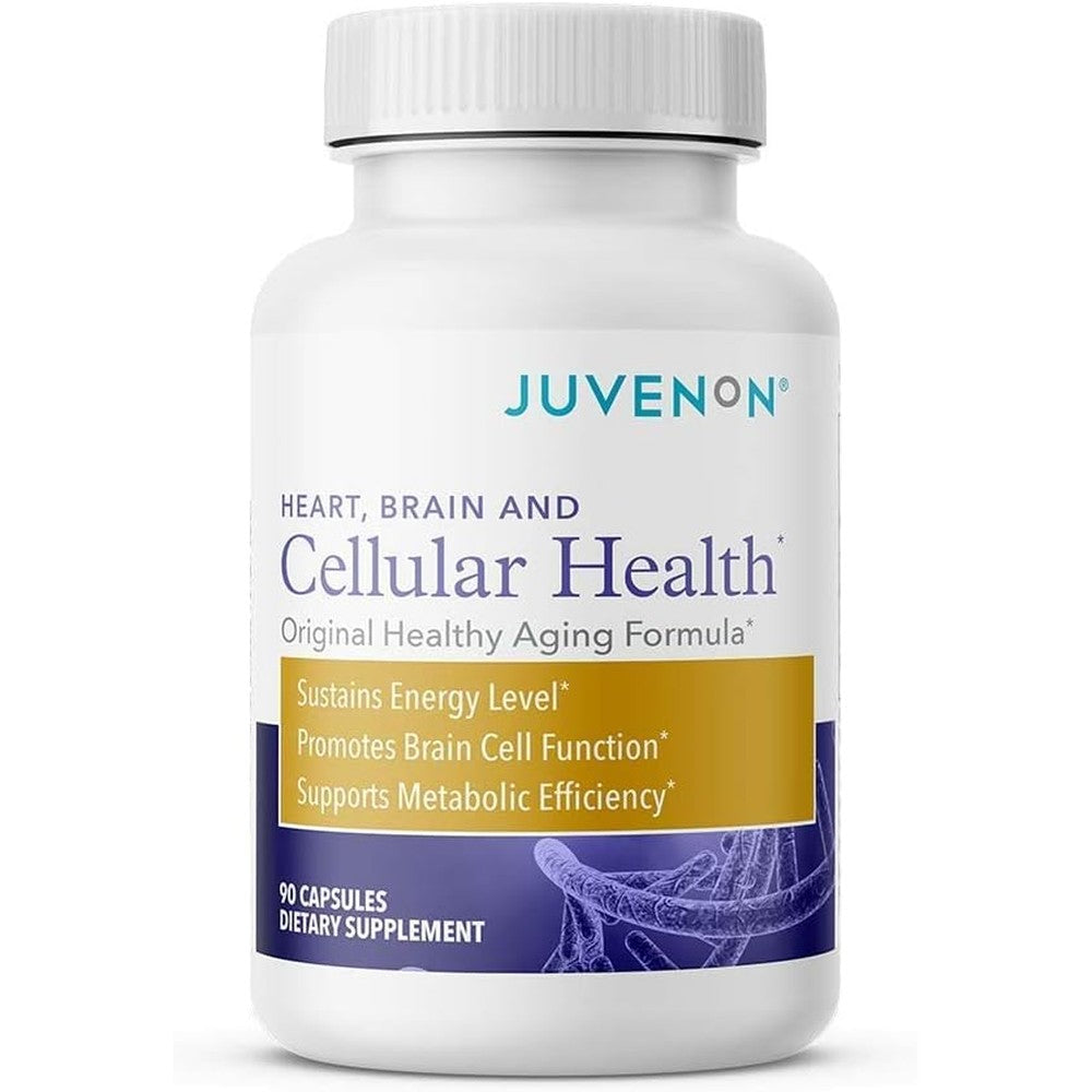 Juvenon Cellular Health 90 Capsules front view for mitochondrial energy support.