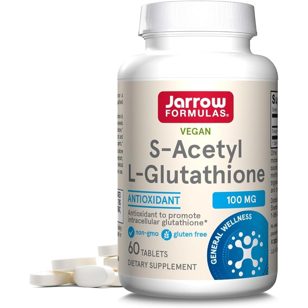 Jarrow Formulas S-Acetyl L-Glutathione 100 mg bottle front view