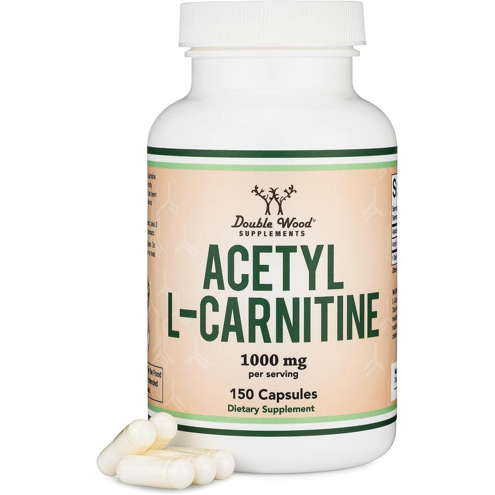 Double Wood Supplements Acetyl L-Carnitine front bottle view